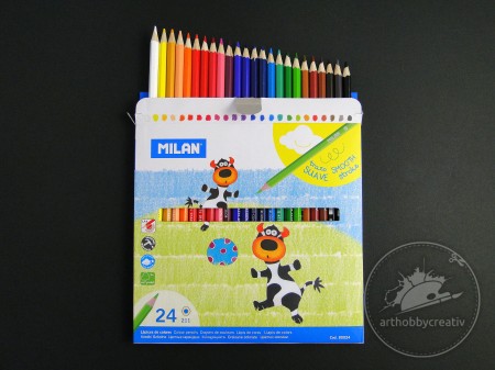Creioane colorate - Milan set/24culori