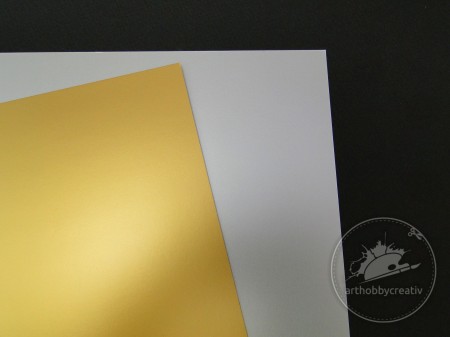 Carton A4 aur/arg lucios- 300gr/m²