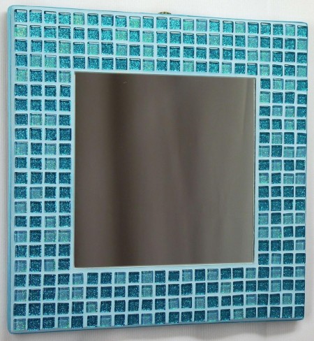 Mozaic sticla glitterat Soft albastru