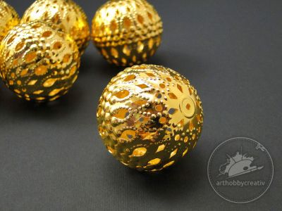 Glob metal auriu Φ4 cm - set/4buc