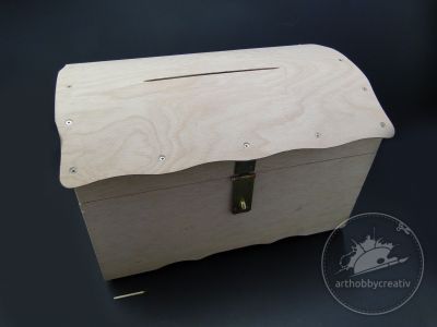 Cutie lemn tip cufar - mare 39 cm