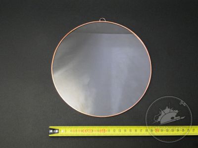 Sticla rotunda inramata cu banda cupru Φ20 cm