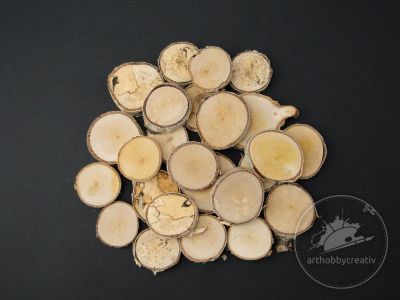 Felii lemn mesteacan 2-5 cm - set/25buc