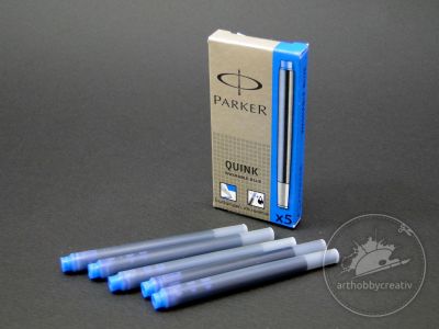 Rezerva stilou Parker 7cm - albastru - set/5buc