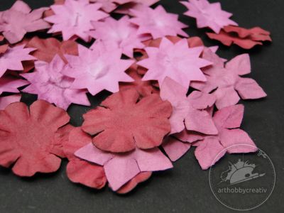 Flori din hartie- roz pach/40buc