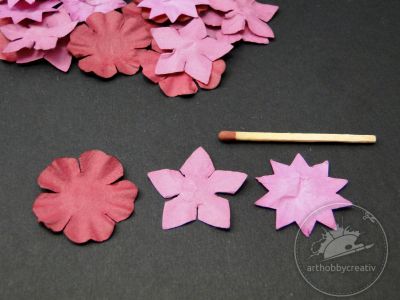 Flori din hartie- roz pach/40buc