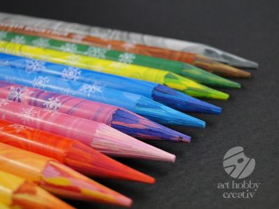 Creioane colorate fara lemn - Magic set/12buc
