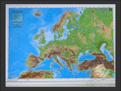 Harta fizica/Harta politica a Europei