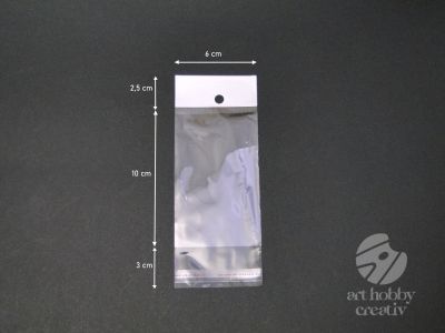 Pungulite plastic transparente 6x10cm set/100buc