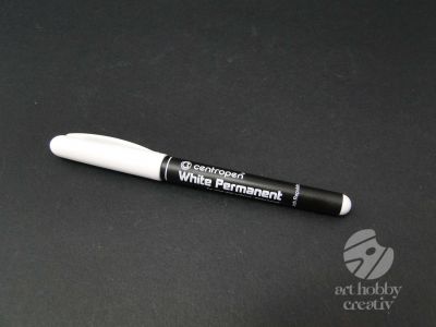 Marker permanent alb - 1,2mm
