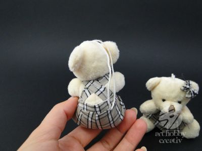 Ursulet din textil - fetita/baiat 9cm
