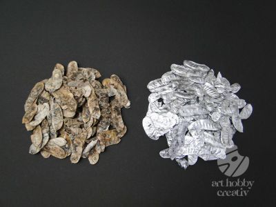 Planta uscata - fulgi natur/argintiu pachet-20gr