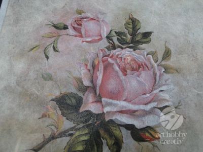 Hartie orez - trandafiri vintage A4