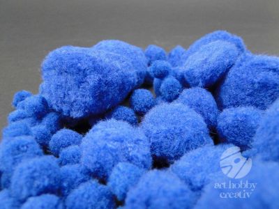 Pompoane albastru dif. marimi set/100buc