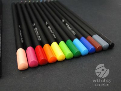 Creioane colorate - Black Edition - set/12buc