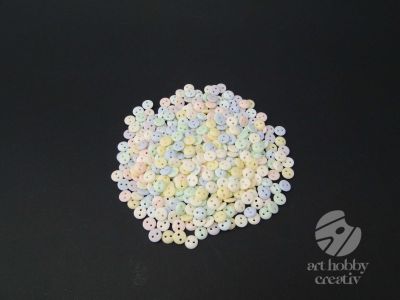 Nasturi plastic color - pastel 12mm - set/100gr/350buc