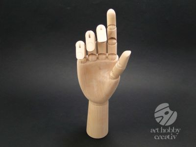 Model mana din lemn 30cm - mana dreapta