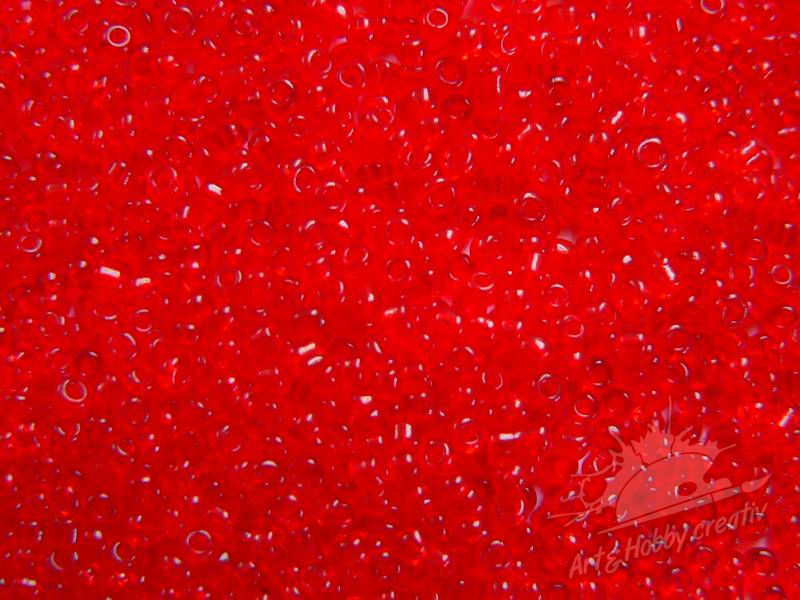 Margele transparent 2mm. rosu inchis (25gr)