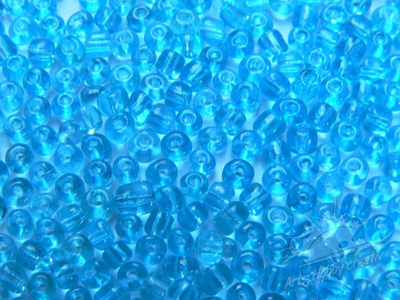 Margele transparent 4mm albastru deschis 