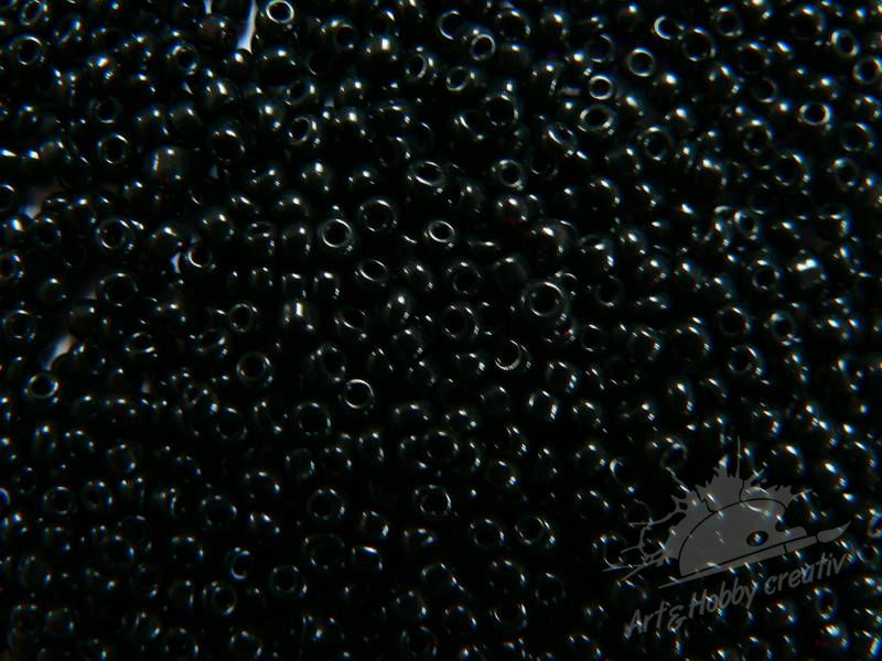 Margele lucios 2mm negru (25 gr)