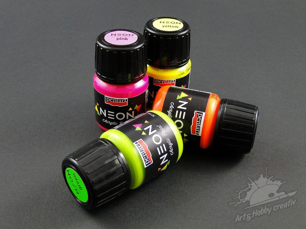 Vopsea fluorescenta Neon - Pentart 30ml