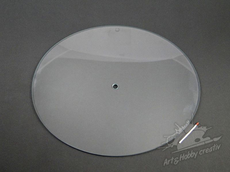 Cadran ceas sticla ovala - 22x27cm
