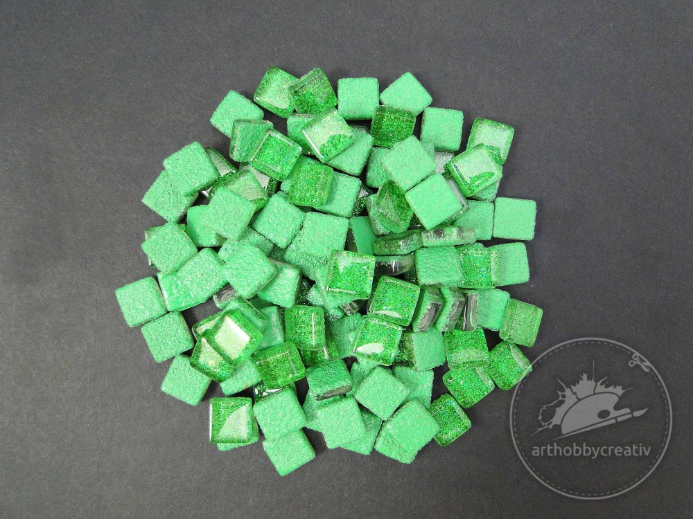Mozaic sticla glitterat Soft verde