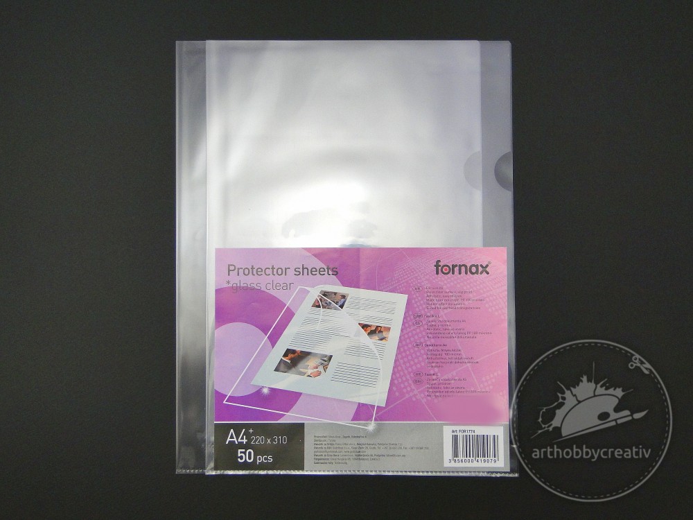 Folie protectie documente A4 - 100 microni Fornax - set/50buc
