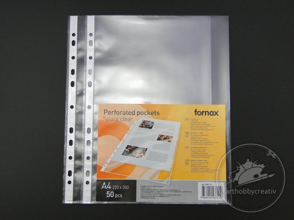 Folie protectie documente A4 - 90 microni Fornax - set/50buc