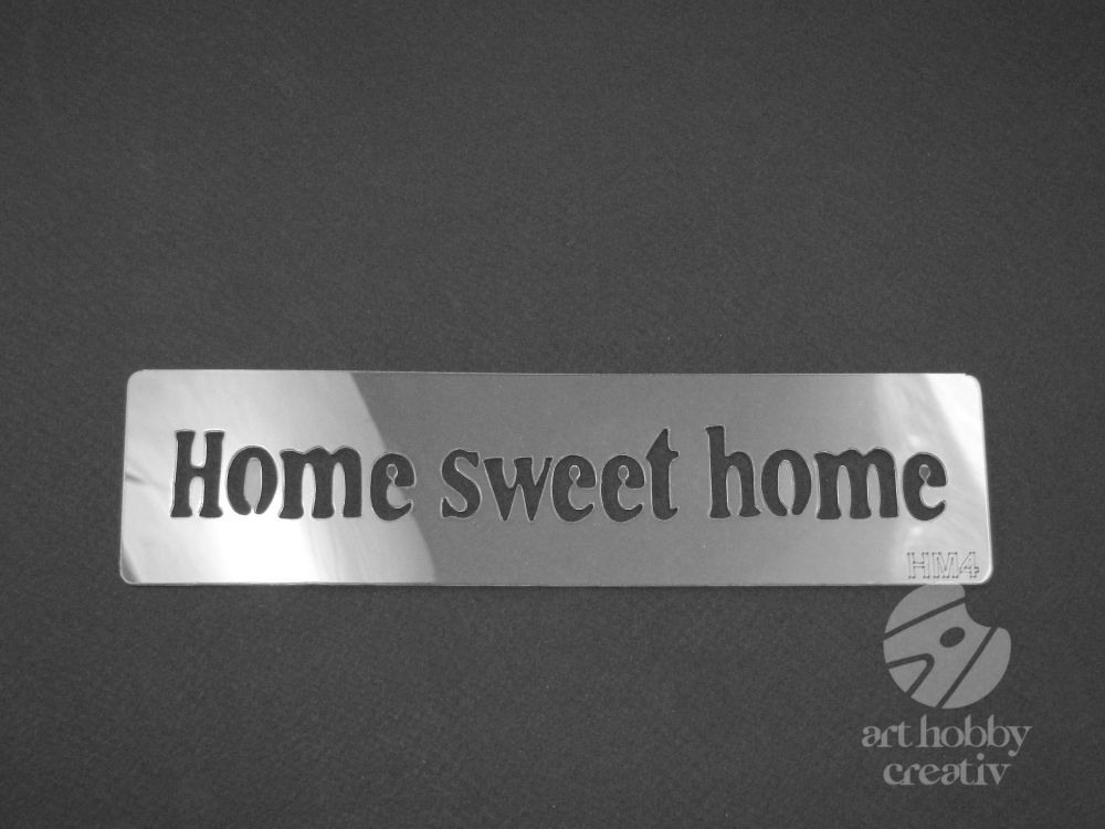 Sablon - Home sweet home 19,5 cm