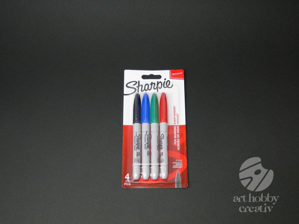 Marker permanent - Sharpie set/4buc