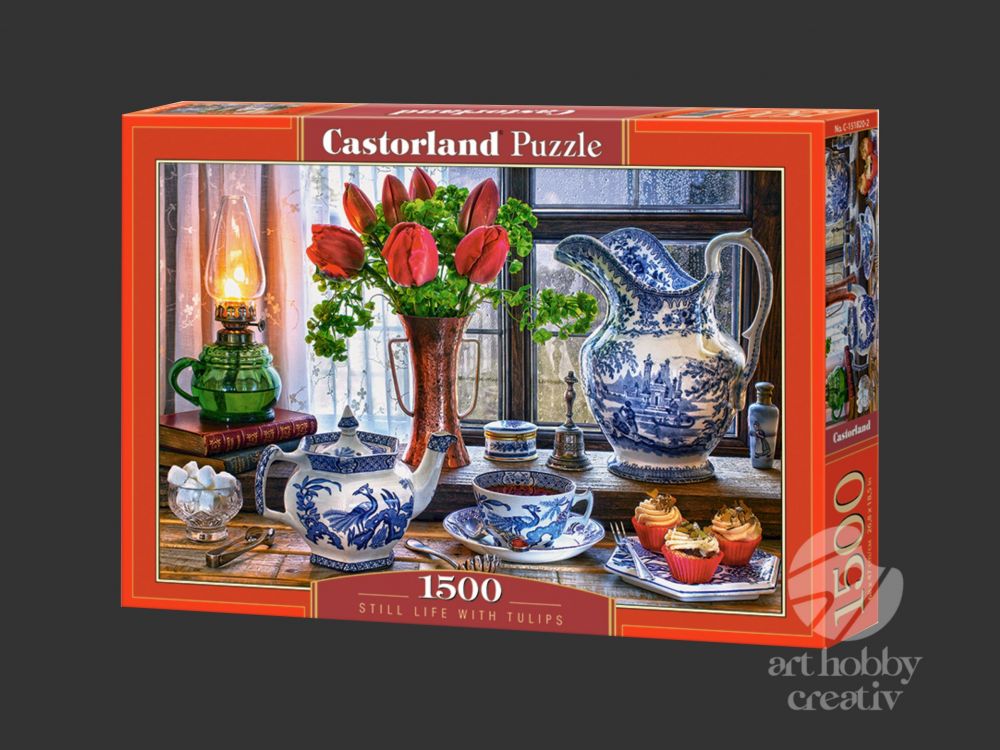 Puzzle Castorland 1500 piese - Still life with tulips