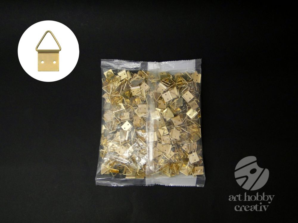 Agatator triunghiular - auriu 14mm set/500buc