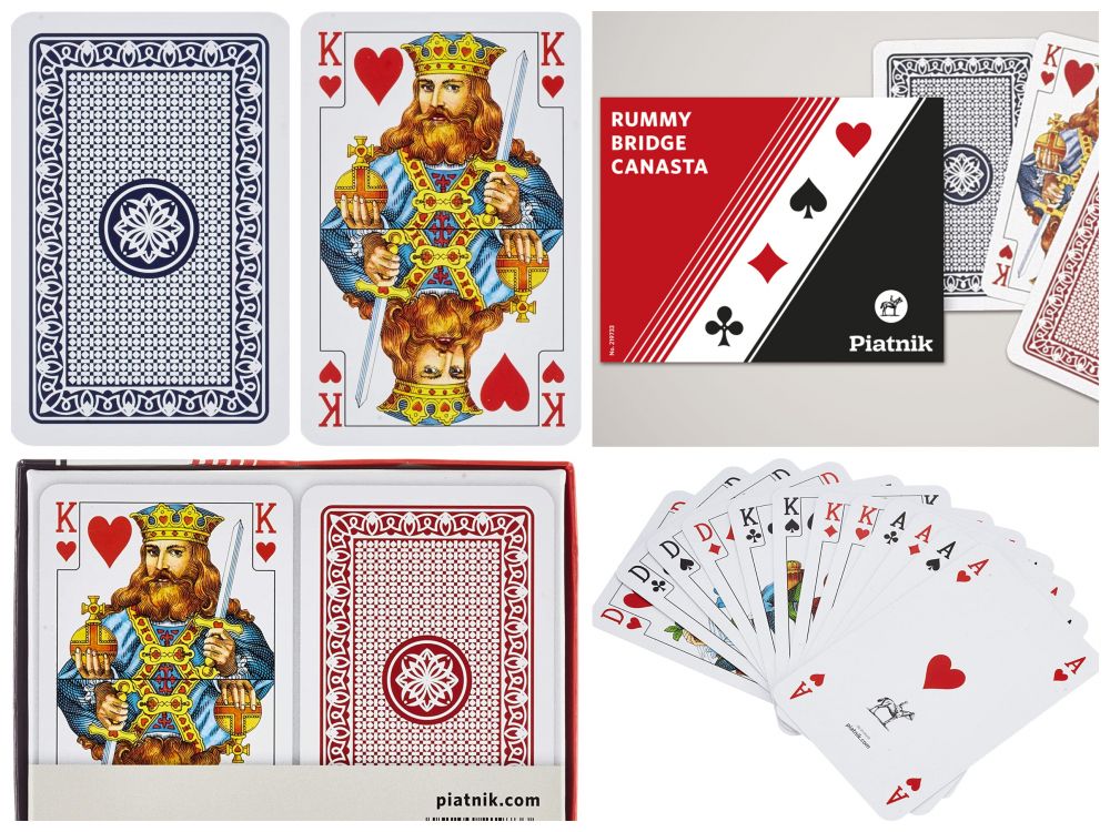 Carti de joc - pachet dublu - Rummy/Bridge/Canasta