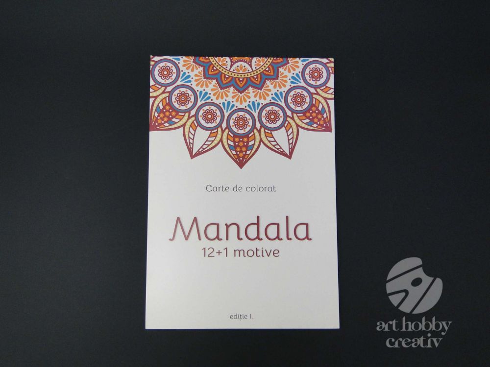Carte de colorat Mandala 12+1 motive