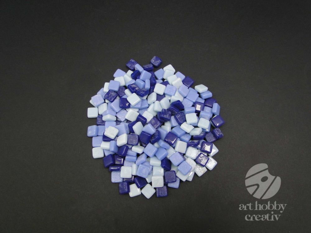 Mozaic sticla Fantasy - albastru mix pachet/200gr