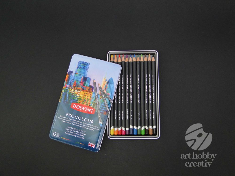 Creioane color - Procolour Derwent set/12buc