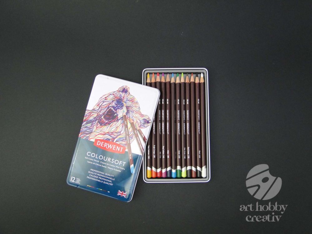 Creioane color - Coloursoft Derwent set/12buc