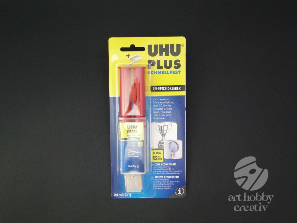 Adeziv universal epoxidic bicomponent UHU Plus