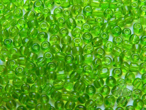 Margele transparent 4mm verde deschis