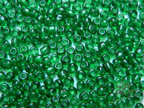 Margele transparent 4mm verde inchis 