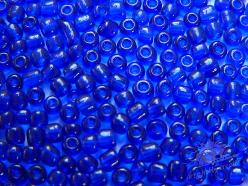 Margele transparent 4mm albastru inchis 