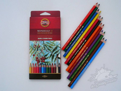 Creioane colorate acuarelabile K-I-N 12