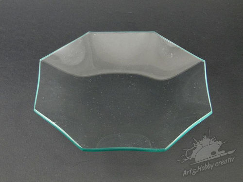 Farfurie sticla octogon 14, 18 sau 23 cm