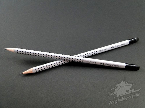 Creion grafit Grip 2001 cu radiera / Faber-Castell