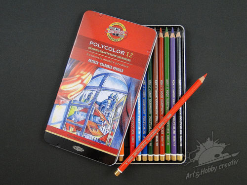 Set creioane polycolor K-I-N 12 buc