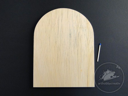 Blat lemn pentru icoane 18x14cm/10mm