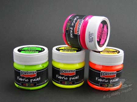 Vopsea textile neon Pentart - 50 ml 