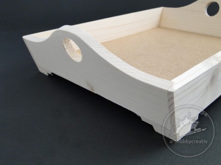 Tava lemn simplu 26x18cm