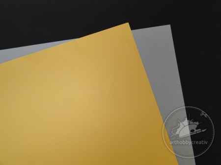 Carton 50x70cm aur/arg mat- 300gr/m²